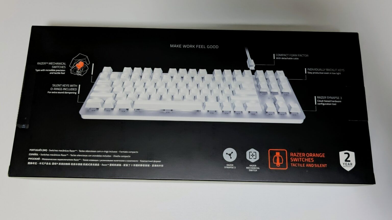 Razer Blackwidow Lite Jp Mercury White